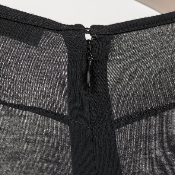 Givenchy PF/13 Black Ruffle Jersey Sleeveless Dress - Picture 8 of 11